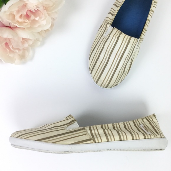 Vans Shoes - Vans surf slip on canvas stripe shoes